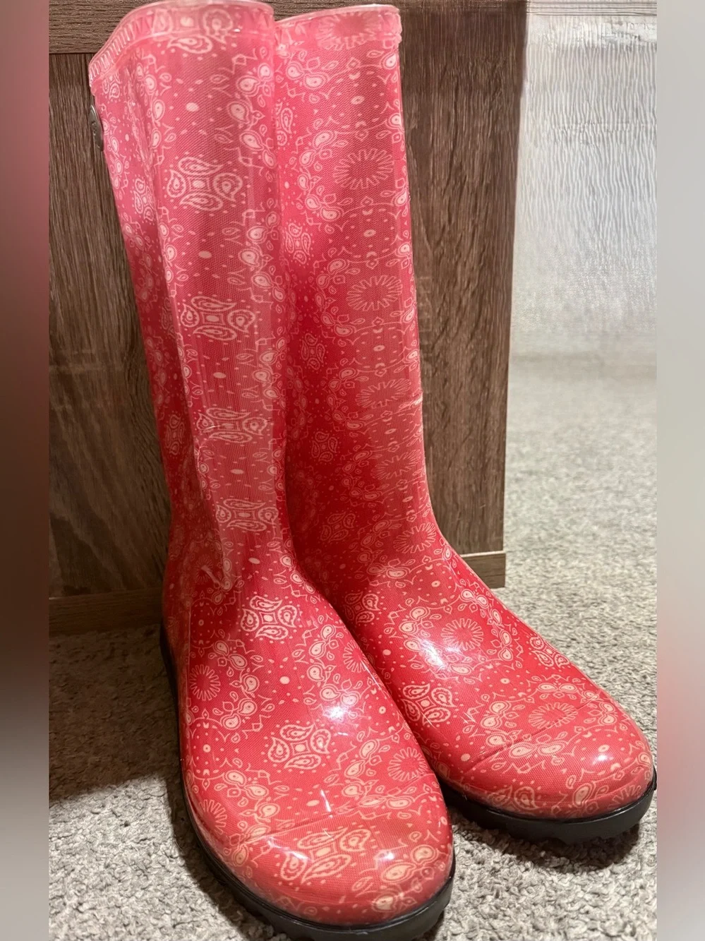 UGG Shaye Coral Patterned Women's Rain Boots